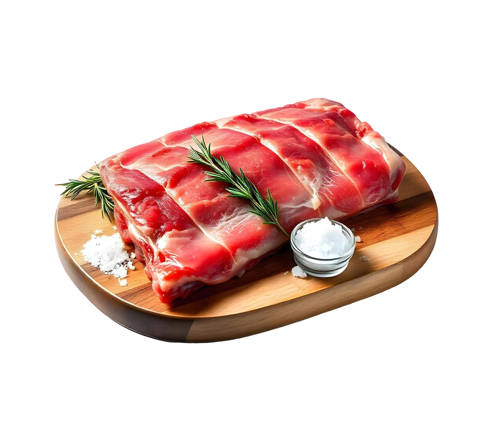 Inicio 1 cortada cerdo fresca tabla madera